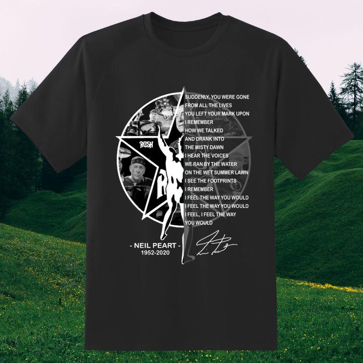 Honor Neil Peart 1952-2020 – Legendary Rush Drummer T-Shirt