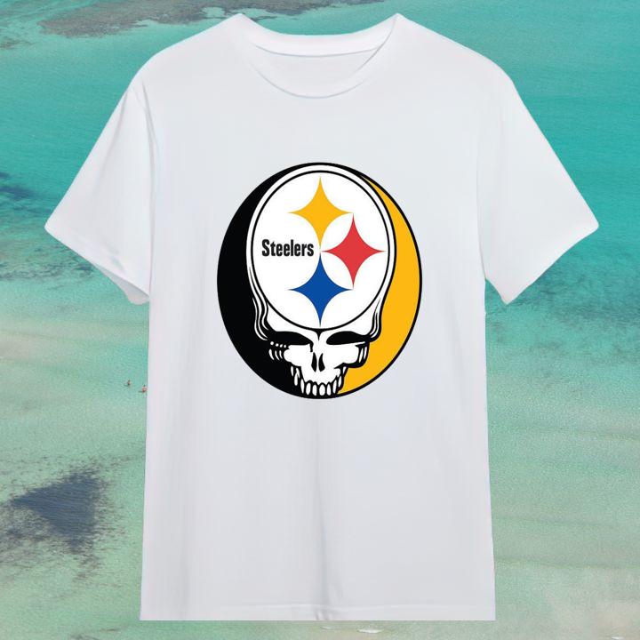 Funny Pittsburgh Steelers Grateful Dead Steal Your Face T-Shirt