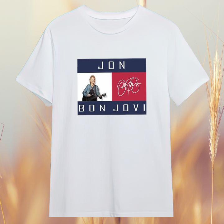 Official Tommy Hilfiger Jon Bon Jovi Autograph T-Shirt