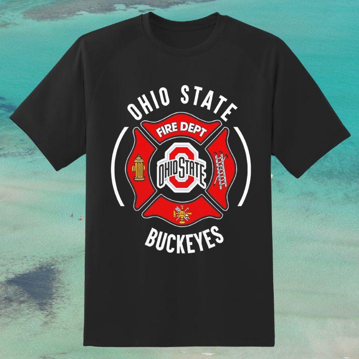 Premium Ohio State Buckeyes Firefighter Logo T-Shirt