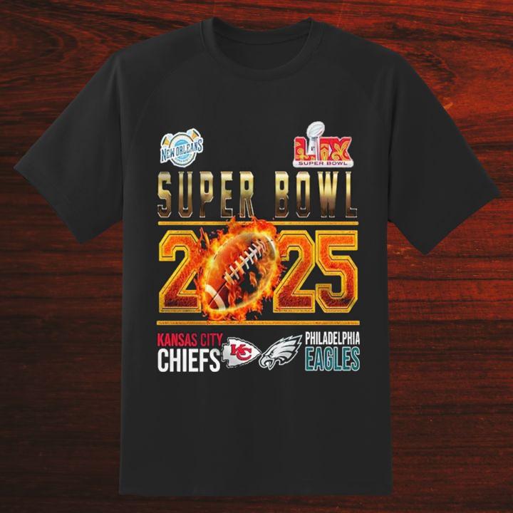 Premium Super Bowl 2025 Kansas City Chiefs Vs Philadelphia Eagles New Orleans Shirt