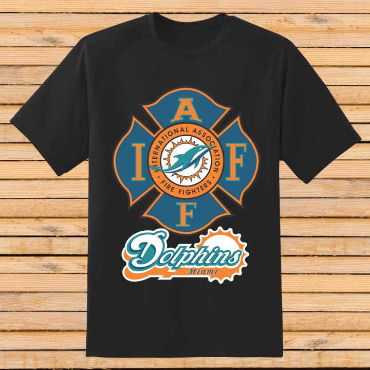 Miami Dolphins International Association Fire Fighters T-Shirt
