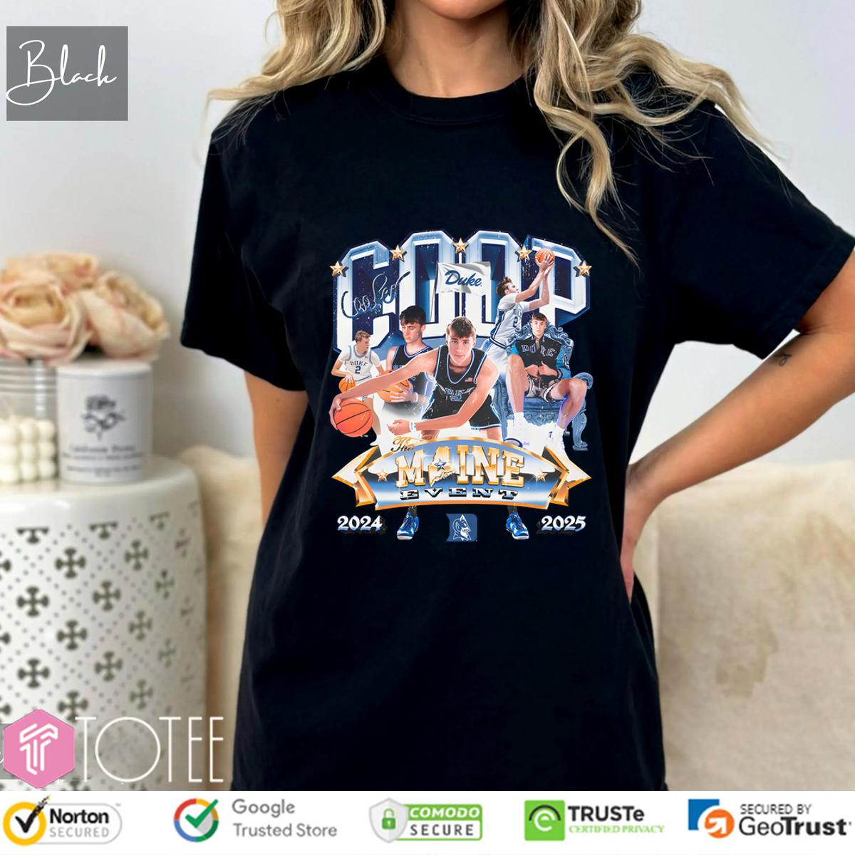 Cooper Flagg Duke Blue Devils 90S Graphic Shirt