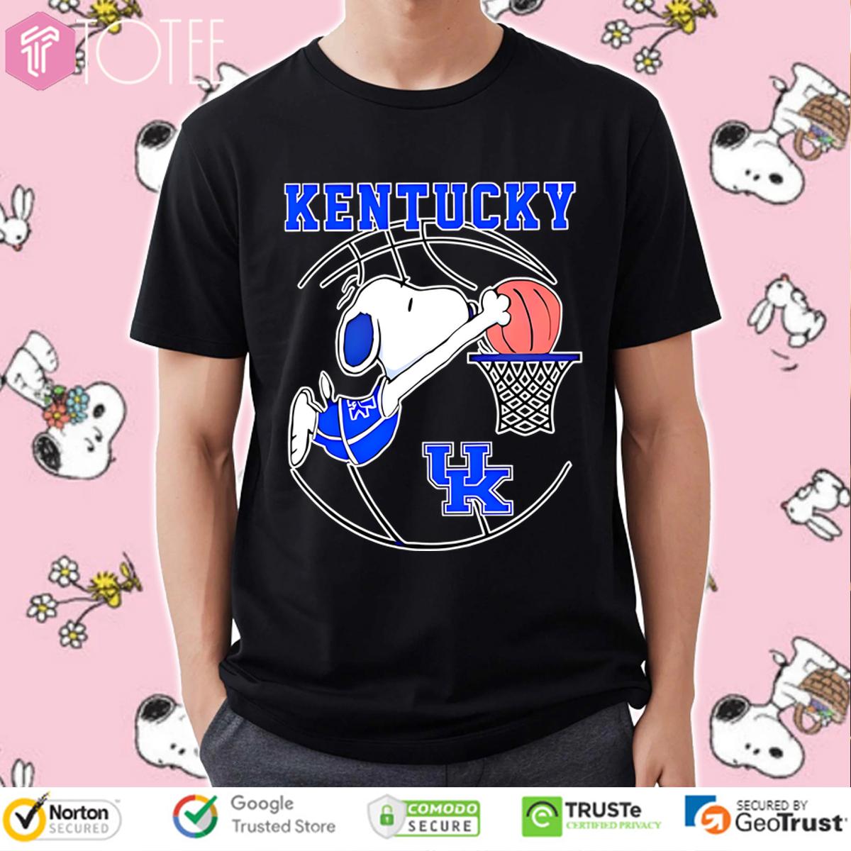 Snoopy Kentucky Wildcats Basketball Player Shirt