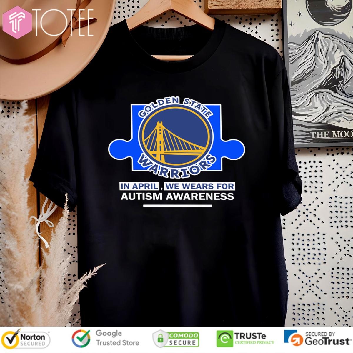 Golden State Warriors In April We Wears For Autism Awareness T-Shirt