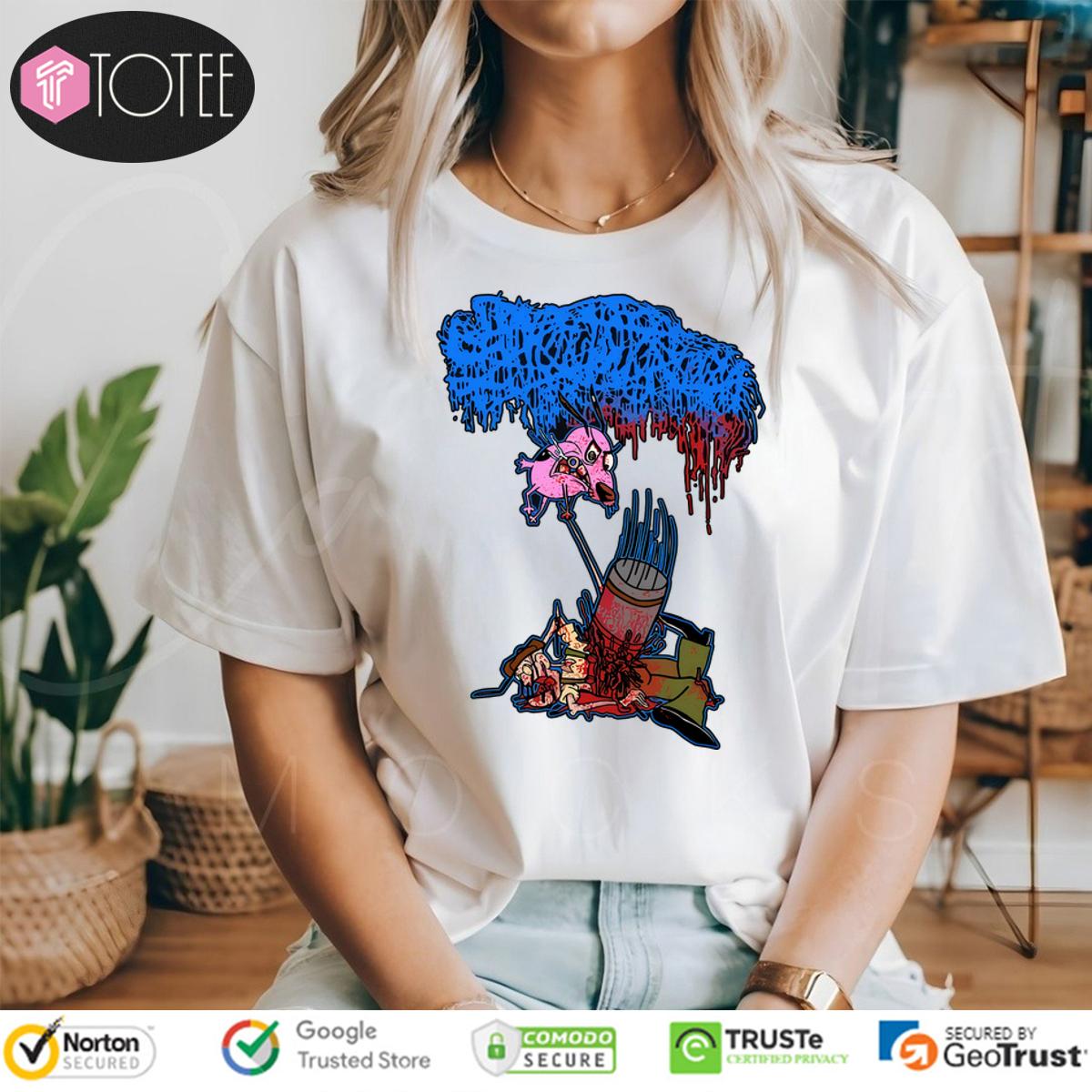 Sanguisugabogg Stupid Courage Dog Shirt