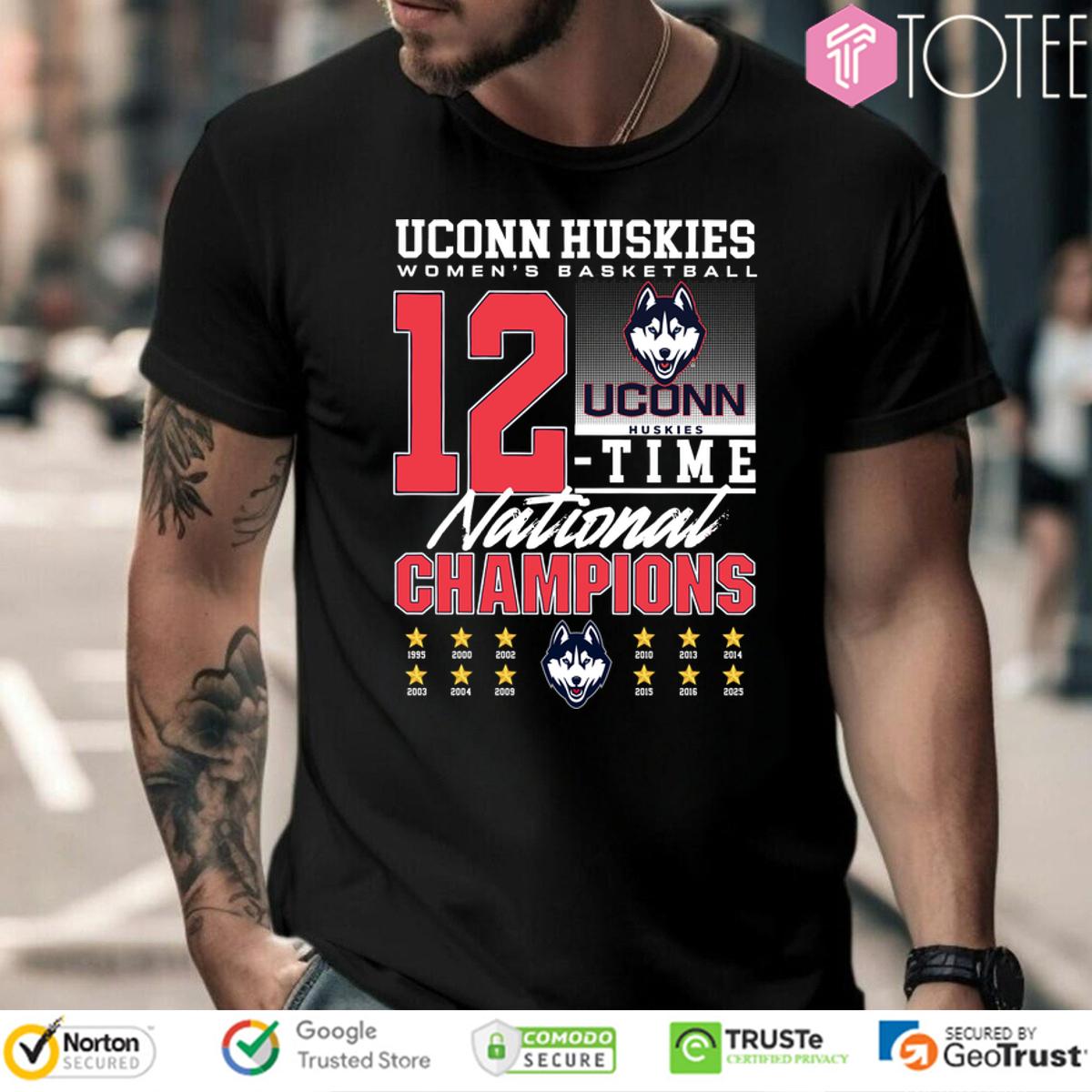 Own the Legacy: UConn Huskies Championship Shirt - Celebrate Wins!