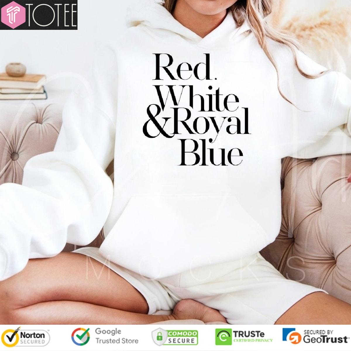 Red White And Royal Blue Hoodie