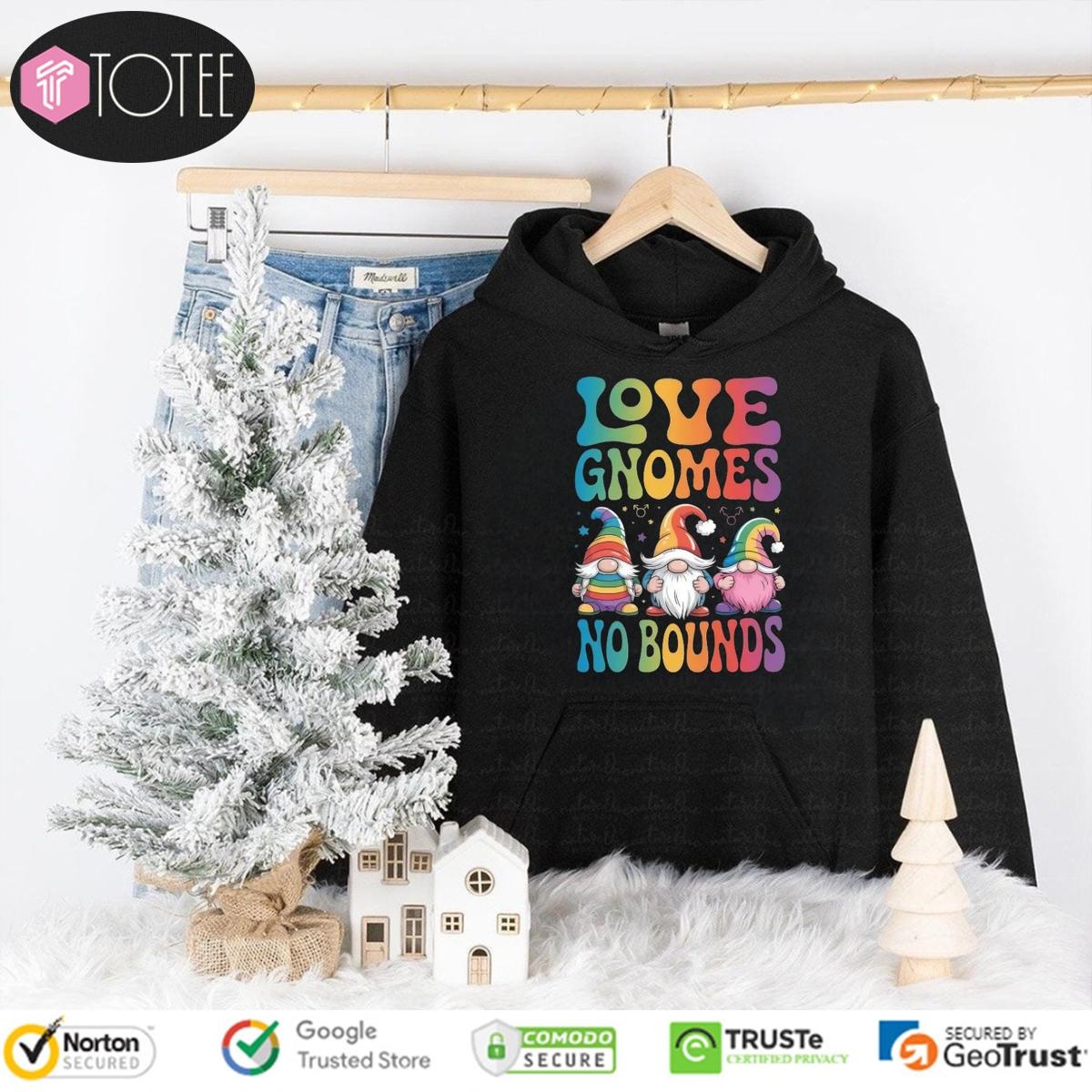 Lgbt Pride Love Gnome No Bounds Hoodie