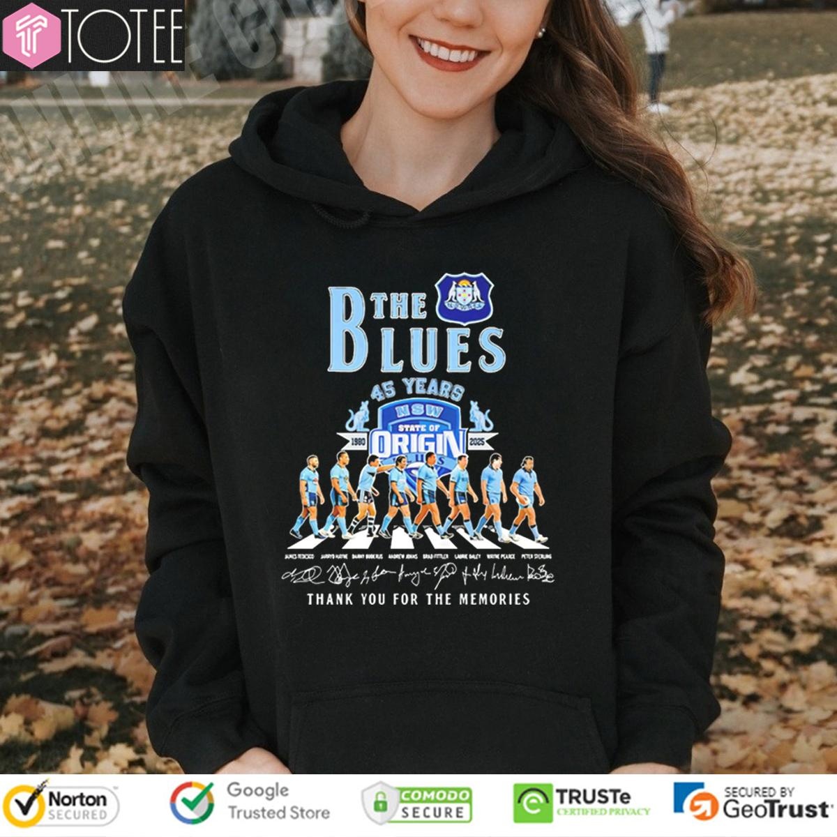The New South Wales Blues 45 Years 1980-2025 Signatures Hoodie